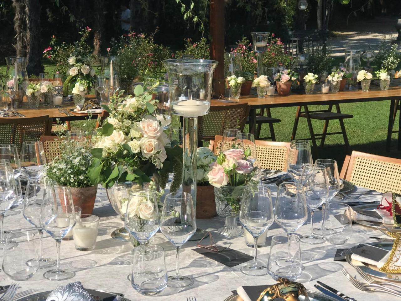 Hotel Villa Condulmer Mogliano Veneto Dış mekan fotoğraf A table at a wedding reception